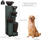Naturefalls 39.7" Tall Outdoor Water Fountain and Waterfalls - Large Garden Fountain with LED Lights, 5-Tier Cascading, Indoor and Outdoor Fountains for Garden, Patio, Deck, Porch, Backyard and Home - Image 3