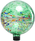 VCUTEKA Gazing Ball for Garden, Glass Outdoor Garden Globe Decor 10" Green by VCUTEKA