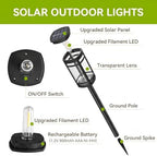EXCMARK 16 Pack Solar Pathway Lights Outdoor Waterproof, Warm White - Image 4