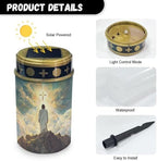 Poceacles 2 Pack Cross Solar Candle Cemetery Solar Lights for Grave LED Garden Lights Solar Powered Solar Pathway Lights Outdoor Waterproof with Dusk to Dawn Sensor, God Cross Light - Image 7