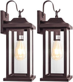 2-Pack Large Bronze Outdoor Light Fixtures for House by DiscoverBeautyofLighting