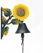 Sungmor Heavy Duty Cast Iron Sunflower Hand Bell by Sungmor