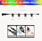 Auroraworld 96FT Solar Outdoor String Lights – 8-Mode Color Changing Fairy Lights for Pergola, Bistro, Deck & Backyard - Image 2