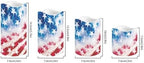 The Stars and Stripes Flameless Candle with Remote Control Electric LED Pillar Candle Timer Color Changing Long Lasting Pack of 4 Battery Candles Patriotic Decoration - Image 2