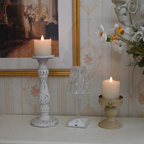 Flameless Pillar Candles Flickering with Remote Timer, Battery Operated LED Candles Up to 400 Hours, 3D Moving Flame Real Wax Candles. (Ivory-2pack-3x3) - Image 4
