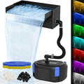 AquaMiracle Pond Waterfall Kit with 4-Stage Filtration & Remote Control LED by AquaMiracle