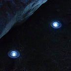 DOITOOL Flat Solar Lights Outdoor Pathway: 4PCS Lights Outdoor Waterproof Solar Ground Lights - Solar Disk Light for Pathway, Yard, Lawn - Image 7