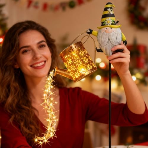 Solar Watering Can Lights Waterproof Christmas Walking Lighting - Image 3