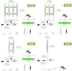 500W Growing Light Sunlight-Simulated with UV/IR,100-277V Universal Voltage. Full Spectrum for Greenhouse, Hydroponic & Grow Tent, Ideal for Seedlings Germination, Adjustable Hanging Kit with US Plug - Image 7