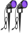 ZUCKEO 15W Halloween Blacklight Spotlight Outdoor LED Black Lights Waterproof Landscape Lighting with US Plug for Glow Dancing Party Body Painting Neon Poster Christmas Decorations(2Pack) by ZUCKEO