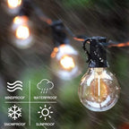 SUNTHIN 48FT Outdoor String Lights with 25 G40 LED Bulbs (1 Spare) - Image 4