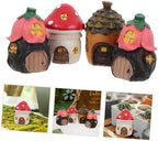 Milisten 4pcs Miniature Fairy Garden Accessories Moss Decor Small Succulent Planters for Home Use Colorful Flower and Leaf Ornaments for Fairy House Decoration - Image 7