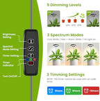 Kullsinss 3.5in Halo Plant Lights for Indoor Growing, 48 LEDs Full Spectrum - Image 5