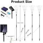 Slyuexu Solar Garden Lights Outdoor Waterproof, 4 Pack Total 480 LED - Image 4