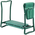 VINGLI 24in Foldable Garden Kneeler and Seat with Tool Pouch, 2-in-1 Function Portable Thicken Soft Kneeling Pad Garden Stool for Backyard, Green, Gifts for Garden Enthusiasts by VINGLI