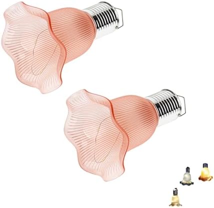 Solar Outdoor String Lights, Waterproof Hanging Flower Led Lanterns, Auto On/Off Dusk to Dawn Solar Powered Ambient Lighting for Patio, Garden, Backyard, Fence, Balcony (Orange,Cool white2PCS) by Unknown