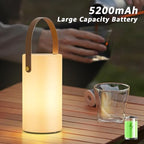 2-Pack Solar Table Lamp Outdoor Water-Resistant LED Portable Solar Lantern Warm RGB Rechargeable Cordless Lights for Patio Deck Camping - Image 4