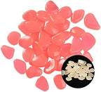 Glowing Stone Pink Luminous Stones, Artificial Pebbles That Glow in The Dark, and Decorative Luminous Stones in The Fairy Tale Park Garden (Size : 400PCS) by Unknown