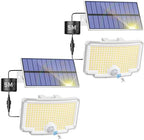 Peasur 318 LED Solar Motion Lights Outdoor Waterproof with 16.4 FT Cable by Peasur
