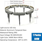 Low Voltage Landscape Uplights, Outdoor Waterproof Tree Ring Lights - Image 2