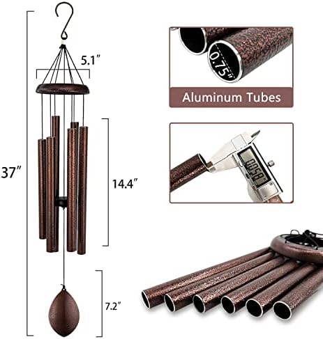 Wind Chimes for Outside Deep Tone,36 Inch Chimes for Outdoors - Image 3