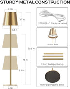 JACKYLED Cordless Table Lamps Rechargeable, 3 Height, 5000 Capacity - Image 4