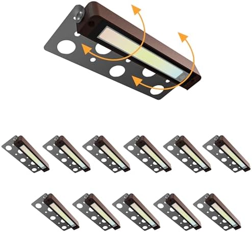 7" LED Retaining Wall Light, 12-Pack Low Voltage Landscape Lights by Lawyettle