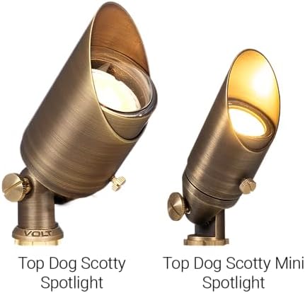 VOLT Top Dog 12V Cast Brass Mini Outdoor Spotlight (Bronze) - Image 4