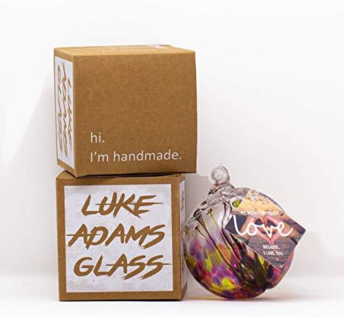 Luke Adams Handmade Glass Gazing Balls for Garden – Hand Blown Glass Gazing Ball for Yard Décor – Decorative Garden Globe (Bloom) - Image 6
