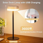 Solar Table Lamps Outdoor 2 Pack, Patio Solar Table Lights IP65 Waterproof - Image 6