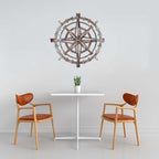 Venovez Compass Wall Decor with Inspirational Words Laser-Cut Metal - Wood Art with Digital Print, Nautical Home Decoration for Living Room, Office, or Gifts - Image 5