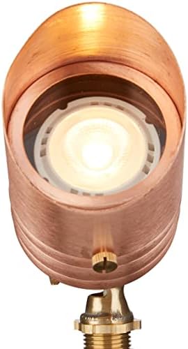 VOLT 12V Fat Boy Outdoor Spotlight (Copper) & 5W 2700K MR16 LED Bulb - Image 2