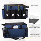 Wearable Large Cleaning Caddy Bag for Housekeepers (Blue) - Image 3