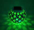 yuans Solar Table Light, Solar Mosaic Lights Color Changing Solar Glass Ball Garden Lights Waterproof Solar Night Lights Table Lamps (C) - Image 6