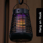 PIC Portable Bug Zapper, 600V Solar Powered Insect Trap & Fly Zapper for Outdoor Use, LED Flickering Flame, Activates Automatically in Dark, Weatherproof Outdoor Fly Trap, Kills Bugs on Contact - Image 4