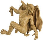 Design Toscano Gaston the Gothic Gargoyle Climber Wall Mount Hanging Statue, Medium, 13 Inches Tall, Cast Stone Resin, Gothic Stone by DesignToscano