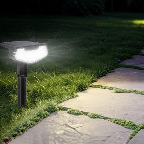 Solar Spot Lights Outdoor IP65 Waterproof, 6000K 3 Modes 1000lm Bright Stake Lights for Yard Garden House Garage Pathway (6Pack, 15Hrs Runtime) - Image 7