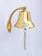 Hampton Nautical BL2021-9B Brass Plated Hanging Harbor Bell 7" - Nautical Decor - Nautical Home Decoration - Image 3