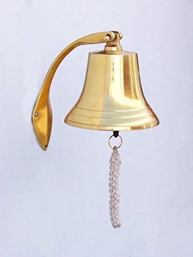 Hampton Nautical BL2021-9B Brass Plated Hanging Harbor Bell 7" - Nautical Decor - Nautical Home Decoration - Image 3