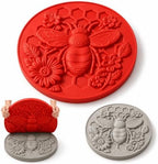 Concrete Stepping Stone Molds, 15 Inch Round Garden Paver Mold，Honey Bee by Unknown