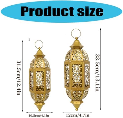 ordinarYone Moroccans Iron Candle Holders Hanging Candle Lamp With Intricate Cutout Design For Romantics Home Decors and Outdoor Use - Image 4