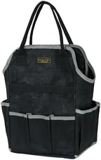 Garden Tool Bag | Heavy-Duty 16oz Waxed Canvas Garden Tool Tote with 8 Pockets | L9.5" x W6" x H15.5" | Tools Storage Bag for Gardeners, Portable Tool Organizer for Garden Essentials by Kaaltisy