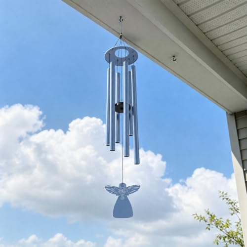 45" Wind Chimes for Outside Deep Tone - 6 Thicken Tubes Large Windchimes - Image 2