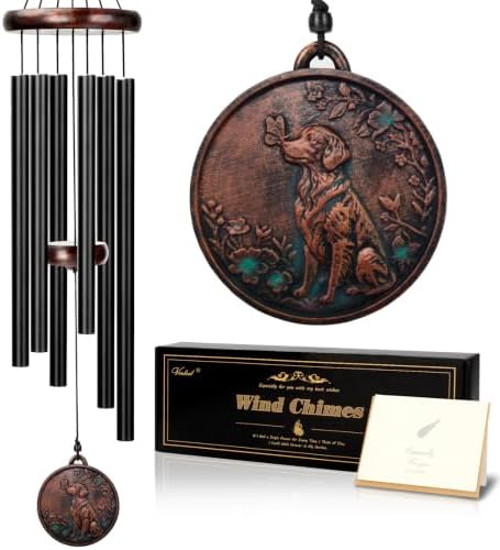 Pet Memorial Gifts for Dogs, 32" Dog Memorial Wind Chime, Dog Memorial Gift by VenbeelDirectUS
