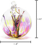 Luke Adams Handmade Glass Gazing Balls for Garden – Hand Blown Glass Gazing Ball for Yard Décor – Decorative Garden Globe (Bloom) - Image 5