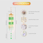 Crystal Wind Chimes Rainbow Suncatcher for Window, Garden, Patio Decor - Image 2