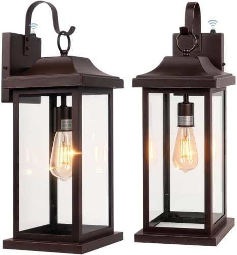 Extra Large 21 Inch Dusk to Dawn Outdoor Light Fixtures Bronze by DiscoverBeautyofLighting