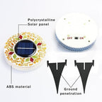 Colorful Mosaic Solar Disk Light,Waterproof Outdoor Glass LED Garden Stake Lighting(Blue,2) - Image 7