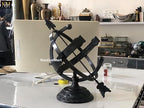 NauticalMart Polished Brass Aluminum Armillary Sundial, Cast Aluminum Classic Celestial Timekeeping Decor for Garden, Desk (Brown) - Image 5