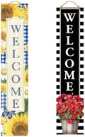 Briarwood Lane Summer Double Sided Reversible Pine Porch Leaner 47x9.5 Country Flowers For Summer Porch Leaner by BriarwoodLane